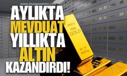 Aylıkta Mevduat ,Yıllıkta Altın Kazandırdı!