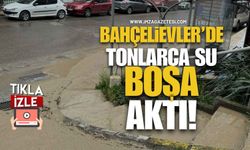 Bahçelievler'de Tonlarca Su Boşa Aktı!