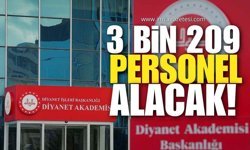 Diyanet 3 Bin 209 Personel Alımı Yapacak!