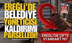Ereğli'de Belediye Yöneticisi Kaldırımı Parselledi İddiası! Çifte Standart mı Uygulanıyor?