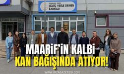 Maarif’in Kalbi Kan Bağışında Atıyor