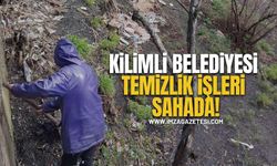 Kilimli Belediyesi temizlik işleri sahada!