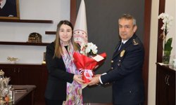 Kilimli İlçe Emniyet Müdürü Cengiz Sivri Kaymakam Demirer'i Ziyaret Etti