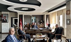 MEB Başmüfettişi Kaya ve Müfettiş Uzundağ’dan Kaymakam Yılmaz’a Ziyaret