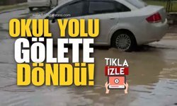 Okul Yolu Gölete Döndü!