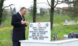 Vali Hacıbektaşoğlu’ndan Şehit Ömer Eroğlu’nun Kabrine Ziyaret