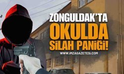 Zonguldak Mehmet Çelikel Lisesi’nde Tabanca Paniği!