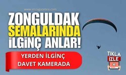 Zonguldak Semalarında İlginç Anlar! Yerden İlginç Davet Kamerada...