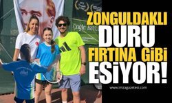 Zonguldaklı Duru Sarıoğlu, Tenis Kortlarında Fırtına Gibi Esiyor!