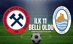 Pazarspor Zonguldakspor maçında ilk 11’ler belli oldu