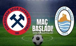 Pazarspor Zonguldakspor maçı başladı