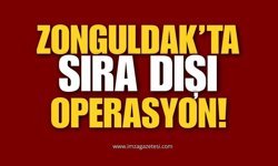 Zonguldak'ta Sıra Dışı Operasyon! Bahçeden Çıktı!