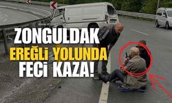 Zonguldak-Ereğli Yolunda Kaza! Sürücü Aradan Fırladı!