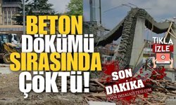 Beton Dökümü Sırasında Çöktü! Düzce Belediyesi’nin Dev Projesinde Korkutan Kaza!