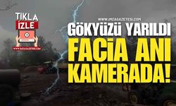 Yıldırım Yanı Başlarına Düştü, Can Havliyle Kaçtılar!