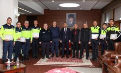 Trafik Haftası Kapsamında Fedakâr Personele Başarı Belgesi