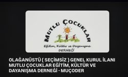 MUÇODER Olağanüstü Toplanıyor!