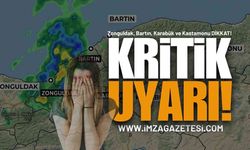 Zonguldak, Bartın, Karabük ve Kastamonu Uyarıldı!