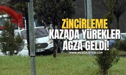 Çaycuma’da Zincirleme Trafik Kazasında Yürekler Ağza Geldi!