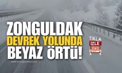 Zonguldak-Devrek Yolunda Kar Yağışı Başladı!