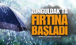 Zonguldak'ta Beklenen Yağış Başladı: Yağmur Etkisini Gösteriyor!