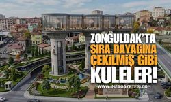 Zonguldak'ta Sıra Dayağına Çekilmiş Gibi Bekleyen Kuleler