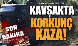 Kavşakta Korkunç Kaza! Yaralılar Var!