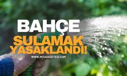 Zonguldak’ta Bahçe Sulamak Yasaklandı!