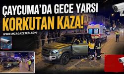 Çaycuma'da Gece Yarısı Korkutan Kaza!