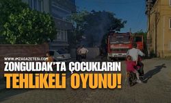 Zonguldak'ta Çocukların Tehlikeli Oyunu!