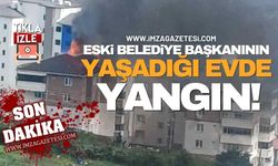 Eski Belediye Başkanının yaşadığı Apartmanda Yangın! Alevler bacayı sardı