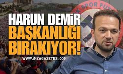 Harun Demir Zonguldakspor Başkanlığını Bırakıyor