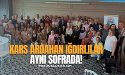 Kars, Ardahan ve Iğdırlılar Zonguldak'ta Aynı Sofrada Buluştu