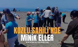 Kozlu Sahili'nde minik eller!