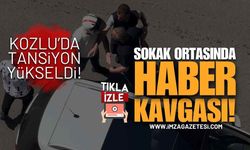 Kozlu'da Sokak Ortasında 'Haber' Kavgası!