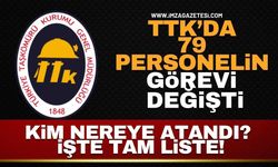 TTK'da 79 Personelin Görevi Değişti! Kim Nereye Atandı! İşte Tam Liste...