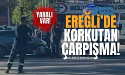 Zonguldak Ereğli'de Korkutan Çarpışma! Yaralı Var!