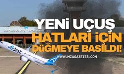 Zonguldak Havalimanı'ndan Yeni Uçuş Hatları İçin Düğmeye Basıldı!