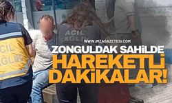 Zonguldak Sahilde Hareketli Dakikalar! Acil Sağlık Müdahale Etti