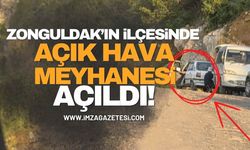 Zonguldak'ın İlçesinde Açık Hava Meyhanesi Açıldı!