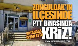 Zonguldak'ın İlçesinde PTT Şubesinde Vatandaş İsyan Etti