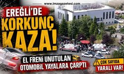 Ereğli'de Korkunç Kaza! El Freni Unutulan Otomobil Yayalara Çarptı