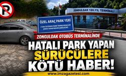 Zonguldak Otobüs Terminalinde Hatalı Park Yapan Sürücülere Kötü Haber!