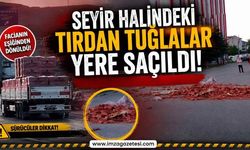 Seyir Halindeki Tırdan Tuğlalar Yere Saçıldı