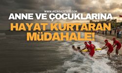 Anne ve İki Çocuğu Cankurtaranlar Hayata Döndürdü!