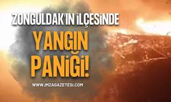 Zonguldak’ın ilçesinde yangın paniği!