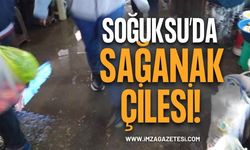 Soğuksu’da Sağanak Çilesi: Kapalı Pazar Yeri Göle Döndü!