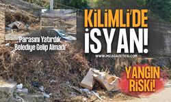 Kilimli'de Apartman Önünde Çöplük İsyanı: Hem Kirlilik Hem Yangın Tehlikesi!