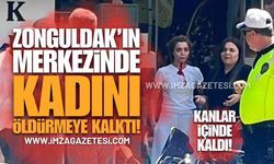 Zonguldak Merkezde Olay: Seç-Al Market Önünde Kadına Saldırdı!