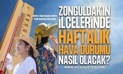 Zonguldak'ın İlçelerinde Haftalık Hava Durumu (Merkez, Alaplı, Çaycuma, Devrek, Ereğli, Gökçebey, Kilimli, Kozlu)